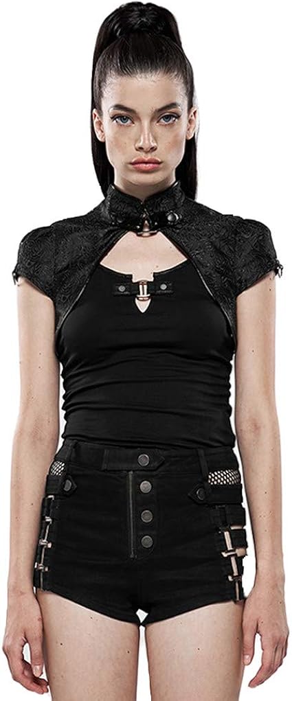 高い品質 レディースファッション 女性パンクヒップホップカラフルな反射クロップドジャケット冬のコート女性ナイトクラブセクシーなステージジャ 割引クーポン対象品 Www Iacymperu Org