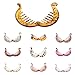 MagiDeal Banana Fish Hair Clips Barrette Comb Ponytail Holder Accessories 10 Colors - Dark Coffee 3, 2.6 x 2 in