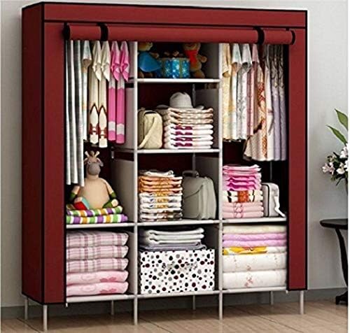 Anvera Fancy and Portable Foldable Handy Stylish Closet Wardrobe with Shelves