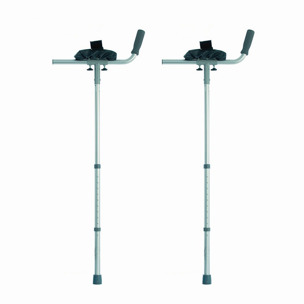 NRS Healthcare Arthritic Elbow Crutches with Trough Arm Supports - Pair