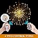 Onforu 2 Pack LED String Lights, 8 Modes Dimmable with Remote Control, Battery Operated Hanging Starburst Lights, IP65 Waterproof, Decorative Copper Wire Lights for Parties(Warm White)
