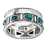 Silpada 'Trailblazer' Compressed Turquoise and Sterling Silver Ring