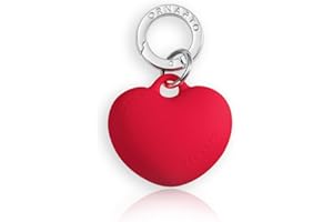 ORNARTO Heart Charm Keychain&Phone, Cute Soft Silicone Heart Pendant with Premium Metal Keyring,Universal Decorative Accessor