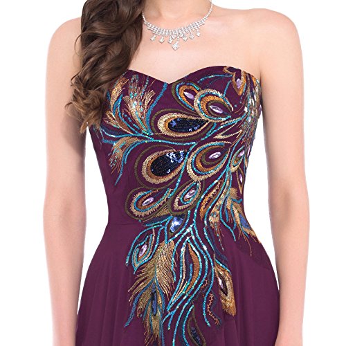GRACE-KARIN-Donna-Elegante-Vestiti-da-Matrimonio-Abito-in-Chiffon-Lunghi-Vestito-Formale-Sera-da-Cerimonia-Bridesmaids