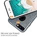 MILPROX Glitter Case Compatible for iPhone 8 Plus/7 Plus, Shiny Sparkle Bling, 3 Layer Hybrid Protective Soft Phone Case Compatible for iPhone 7 Plus/8 Plus