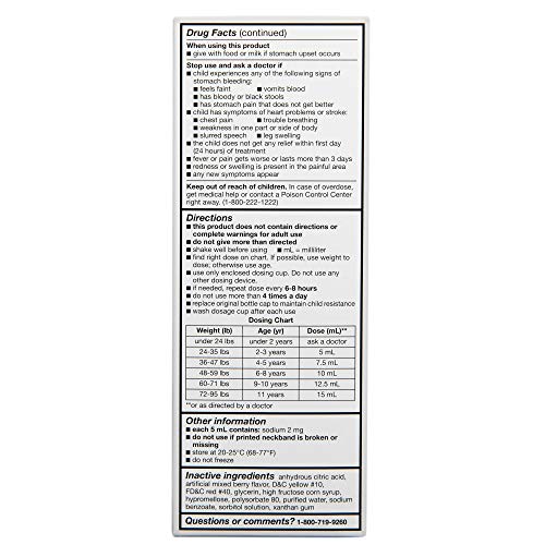 Rite Aid Children's Ibuprofen, Ages 211, Berry 8 oz Pricepulse
