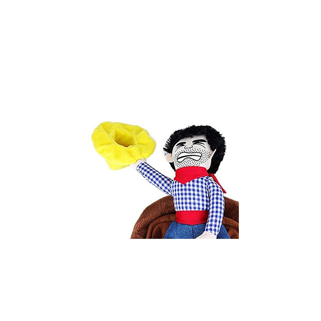 NACOCO Cowboy Rider Dog Costume for Dogs Clothes Knight Style with Doll