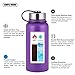 Stainless Steel Insulated Water Bottle - Wide Mouth Leak Proof Vacuum Outdoors Coffee Mug - Ice Cold Up to 24 Hrs / Hot 13 Hrs Double Walled Flask - Laser Marking