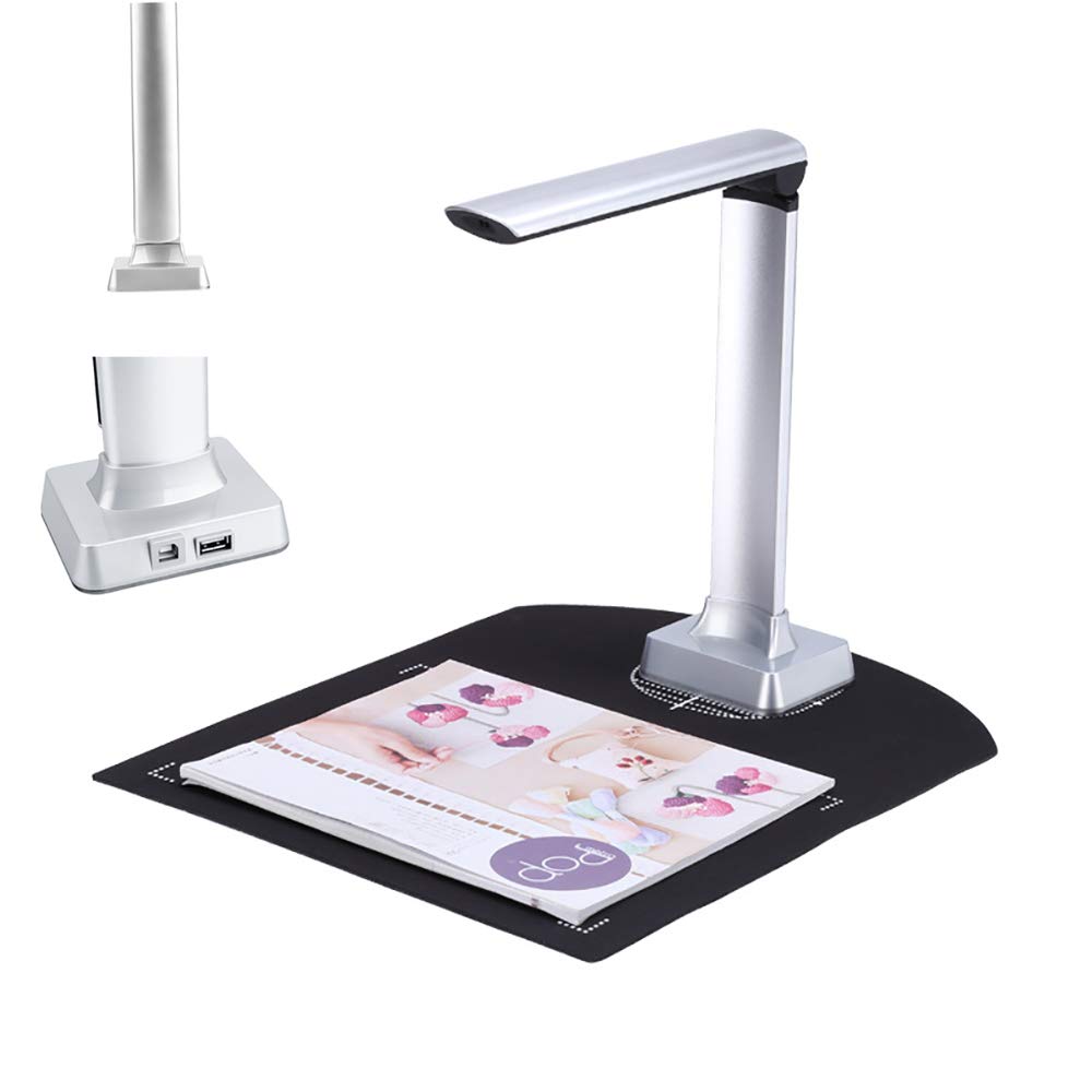 Portable Book & Document Scanner, Portable Scanner 10MP High Definition Auto-Flatten Deskew, Capture