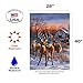 Toland Home Garden 109710 Deer Glory Winter Flag 28x40 Inch Double Sided Winter Garden Flag for Outdoor House Flag Yard Decoration