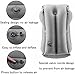 SmartDer Inflatable Travel Pillow, Airplane Pillow, Neck Pillow for Airplane Travel, Travel Pillows for Airplanes & Office Napping with Head & Neck Support (Grey)