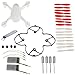 AVAWO for Hubsan X4 H107D 8-in-1 Quadcopter White Spare Parts Crash Pack (As shown)