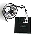yodaliy 3W 6V Mini USB Solar Panel Ventilation Cooling Fan 4-inch Power Bank Fan Car, Caravan, Greenhouse, Shed, Motorhome, Home, Office