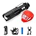 Maketheone Bike Bicycle Front Light Headlight-Taillight Combination Rechargeable Cycle Helmet Light Head Torch Kit Bright Flashlight+Rear Light+18650 Battery+Universal Charger+Helmet Mount+Bike Mount
