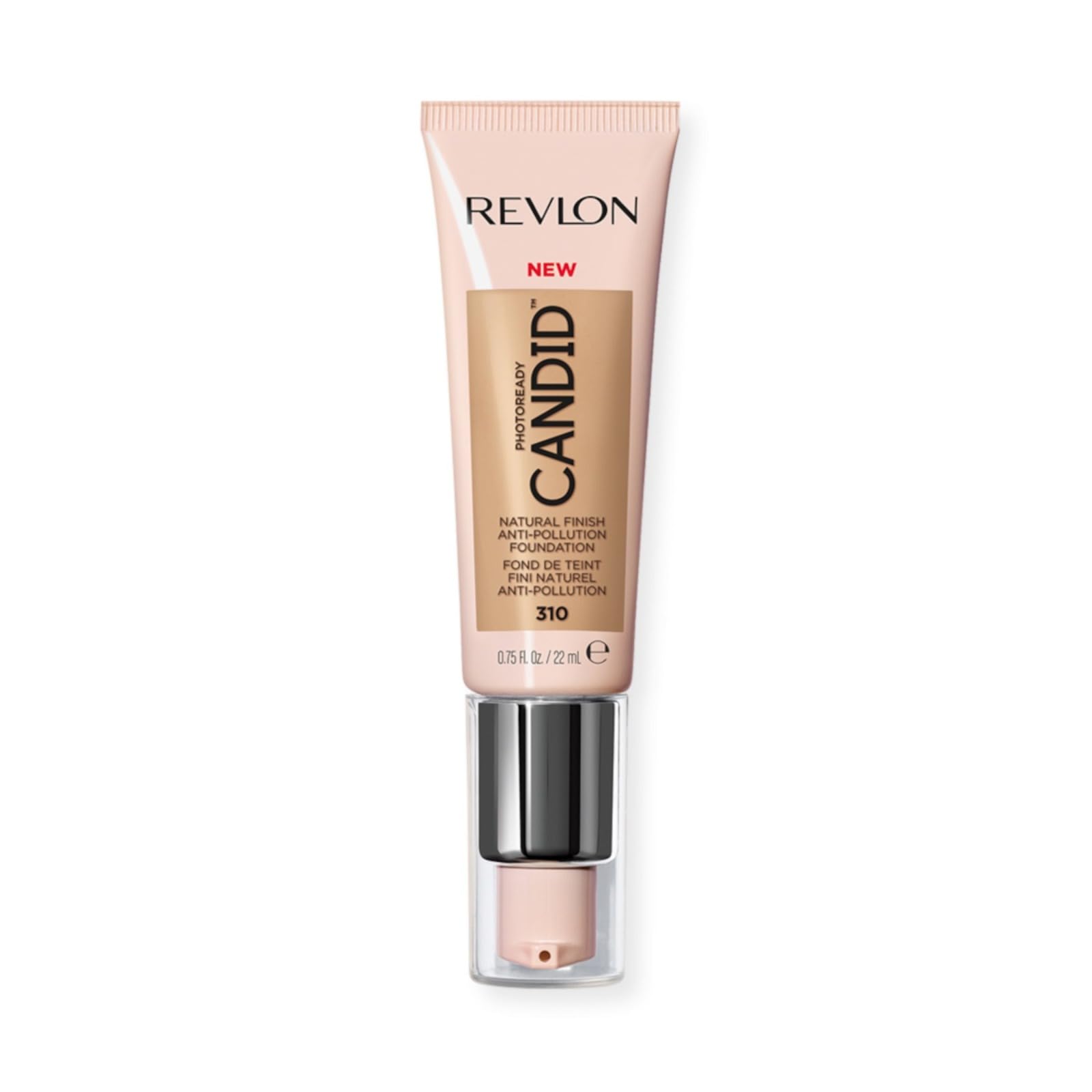 Revlon PhotoReady Candid Natural Finish Foundation, with Anti-Pollution, Antioxidant, Anti-Blue Light Ingredients, Butterscotch (310), 22 ml