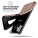 B BELK Galaxy S9 Case, [Slim to Beat] Soft Wood Hybrid Flexible TPU Cushion [Thin Matte] Premium Rubber Bumper Back Cover, Shock Resistant Wooden Shell for Samsung Galaxy S9 - Cherry