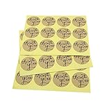 Hybsk Thank You Round Kraft Paper Sticker Labels Packaging Sealing (set of 240)