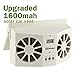 SUGERYY Solar Dual Fan Car Front/Rear Window Air Vent Cool Cooler Fan Windshield Fan