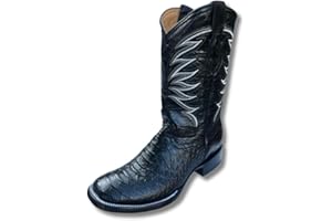 GadwallAR Men's Exotic Pattern Western Cowboy Slip-On Square Toe Boots in Leather-Alex Series Snake, Caiman & Ostrich Styling bota de vaquero para hombre