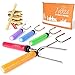 Marshmallow Roasting Sticks kit-Telescoping Stainless Steel Cookware Set Forks for Smores & Best Camping Accessories for Kids Over Campfire & Hot Dog Fire Pit Cooking - Bonus Bag & 10 Bamboo skewers primary