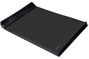 �鶹�� Basics Poly Mailers, Shipping Bags, Self-Sealing Envelopes, Black, 10" x 13", 100 Pack