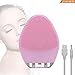 Sonic Electric Facial Cleansing Brush Waterproof Rechargeable Silicone Face Brush,1200 Brush Heads Deep Cleaning,Gentle Exfoliation And Face Massage By Vasrou