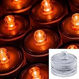 Lily's Home Submersible Battery LED 10 Lights~AMBER~Wedding~Tea Light