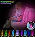 Toilet Night Light,oobest 2 Pack Motion Activated LED Toilet Bowl Light, Two Modes with 8 Color Changing,Sensor LED Washroom Seat Night Light(Only Activates in Darkness)