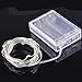 ANJAYLIA LED Fairy String Lights, 16.5Ft/5M 50leds Bright Light Party Home Festival Decorations Battery Operated Lights(White)