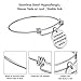 iJuqi Birthday Gifts for Women Girls - 3PCS Stainless Steel Inspirational Charm Bracelets Jewelry Set Motivational Expendable Bangles Ideas