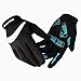 WOLFBIKE Non-Slip Gel Pad Gloves Cycling Riding Gloves (Full Black A, XL (9-10cm))