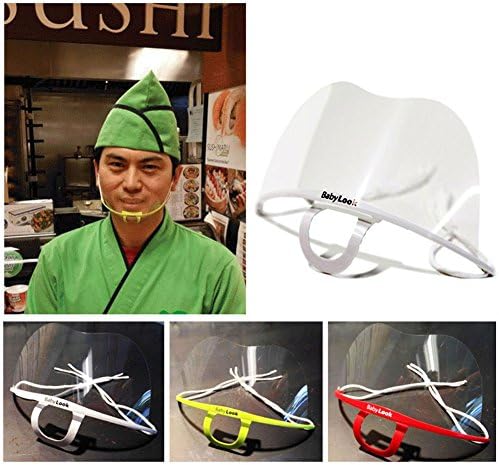 Health Sanitary Face Mouth Plastic Hygienic Mask Breathin Mouth Spit Guard x 10 pcs