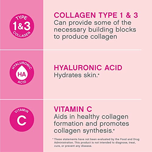 NeoCell Collagen Peptides Vitamin C & Hyaluronic Acid, Gluten Free, Supports Hair, Skin, & Nail