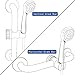 YOO.MEE ADA Grab Bar Hand Shower Bracket, ONLY FIT DIAMETER 1.25'' (32mm) Safety Grab Rail, Split-type design in 5 seconds Easy Installation