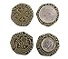 Metal Pirate Coins 144 Zinc Doubloon Replicas Fantasy Metal Coin Pirate Treasure Antique Finishes by Well Pack Box