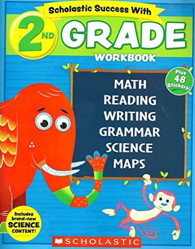 Scholastic - 4th GRADE Workbook with Motivational Stickers