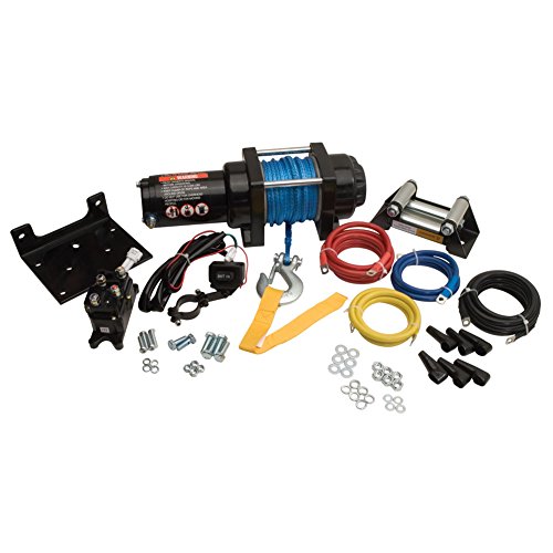 TUSK Winch with Synthetic Rope and Mount Plate 3500 lb. for Yamaha Wolverine X4 2018-2019