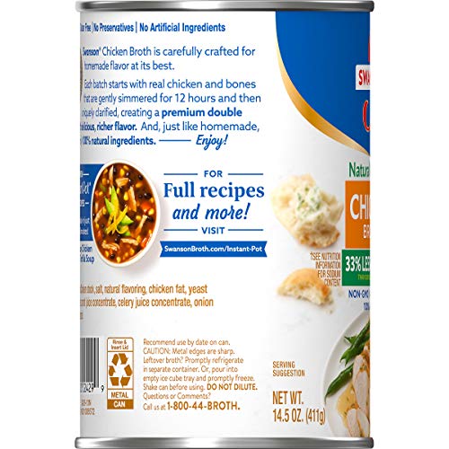 SWANSON NATURAL GOODNESS CHICKEN BROTH, 14.5 OZ. CAN