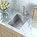 KRAUS Pax 14 1/2-inch 18 Gauge Undermount Single Bowl Stainless Steel Kitchen Bar Sink, KHU15