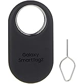 Samsung SmartTag2 (2023) Bluetooth + UWB, IP67 Water and Dust Resistant, Findable via App, 1.5 Year Battery Life - Black (International Version)
