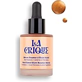 La Crique Bronzing Face Serum - Hydrating Bronzing Drops with Hyaluronic Acid & Anti-Pollution Protection - Natural Sun-Kissed Glow for All Skin Types - Vegan Friendly, Clean Beauty - 1 fl oz