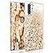 Maxdara Case for Galaxy Note 10+ Plus Case Glitter for Girls Women Liquid Bling Shiny Sparkle Luxury Pretty Flowing Quicksand Soft TPU Case for Samsung Galaxy Note 10+ Plus 5G 6.8 inches (Gold Silver)