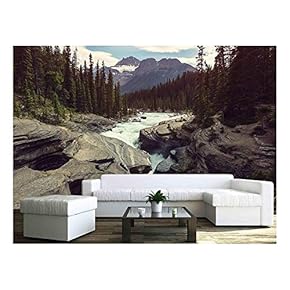 Wall26 - Scenic View of The Athabasca River - Canvas Art Wall Decor - 66"x96"