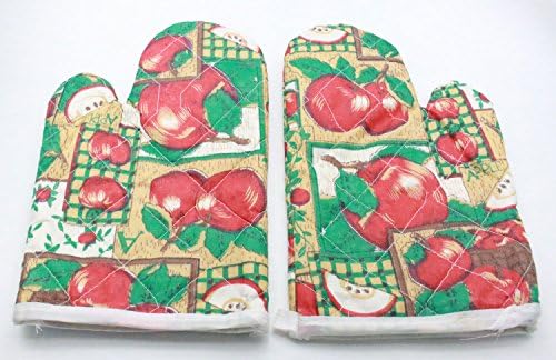 TikTa Cooking Cotton Microwave Oven Gloves Mitts Heat Proof Protected 3