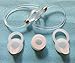 Set 2 Earhooks 1 Small 1 Medium 1 Large Eargels for Motorola Elite Flip HZ720 HX550 H19txt H19 H17txt H17 H525 H520 Boom 89605N Bluetooth Wireless Headset Ear Hooks Loops Clips Ear Gel Bud Tip Earbud Gels Eargels Earbuds Buds Tips Eartips Earhooks Earloops Earclips