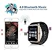 Bluetooth Smartwatch + Unlocked Watch Cell Phone for Android/iPhone Smart Phones (golden&black)