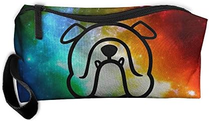 French Bulldog 3D Printing Zipper Closure Cosmetic Novelty Pencil Pen Case Travel Bag Tote For Unisex