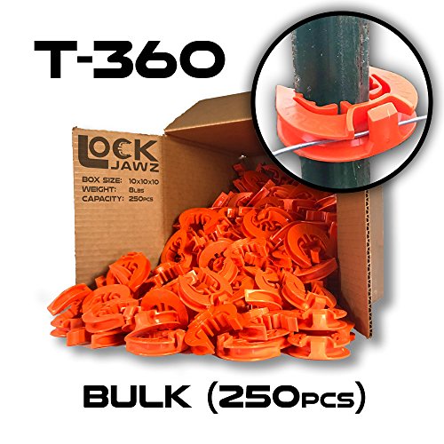 T-360 Electric Fence T-Post Insulator - Orange (Bulk Qty: 250)