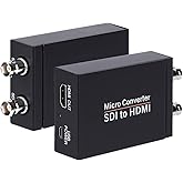 Anber-Tech SDI to HDMI Converter, SDI to HDMI Audio De-embedder Support 3G-SDI, HD-SDI, SD-SDI Auto Format Detection and Ster