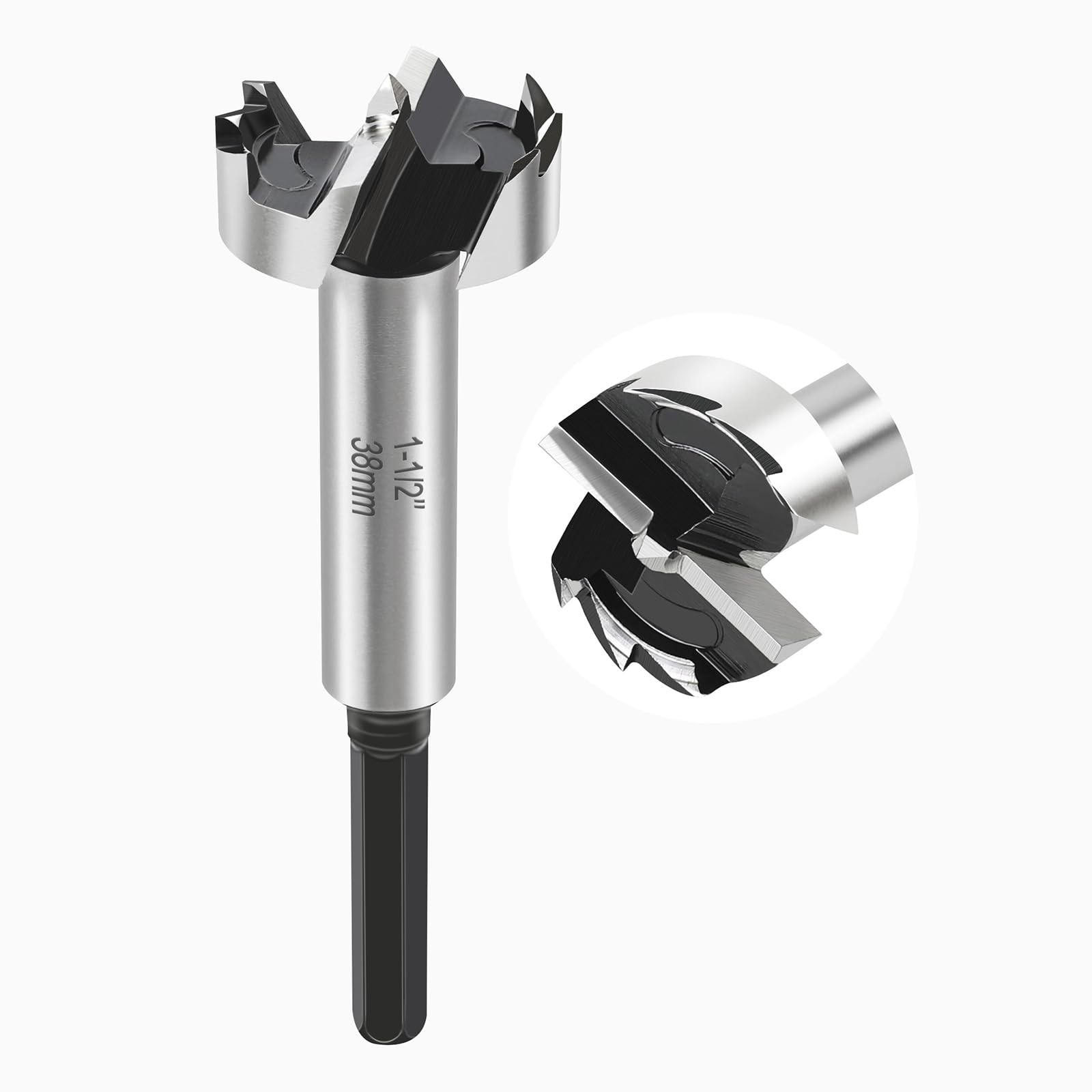 Photo 1 of 1-1/2 Inch Forstner Bit for Woodworking,1-1/2" Forstner Drill Bit for Wood,Wood Drill Bit Woodworking Hinge Cutter Tool for Woods Plywood Plastic